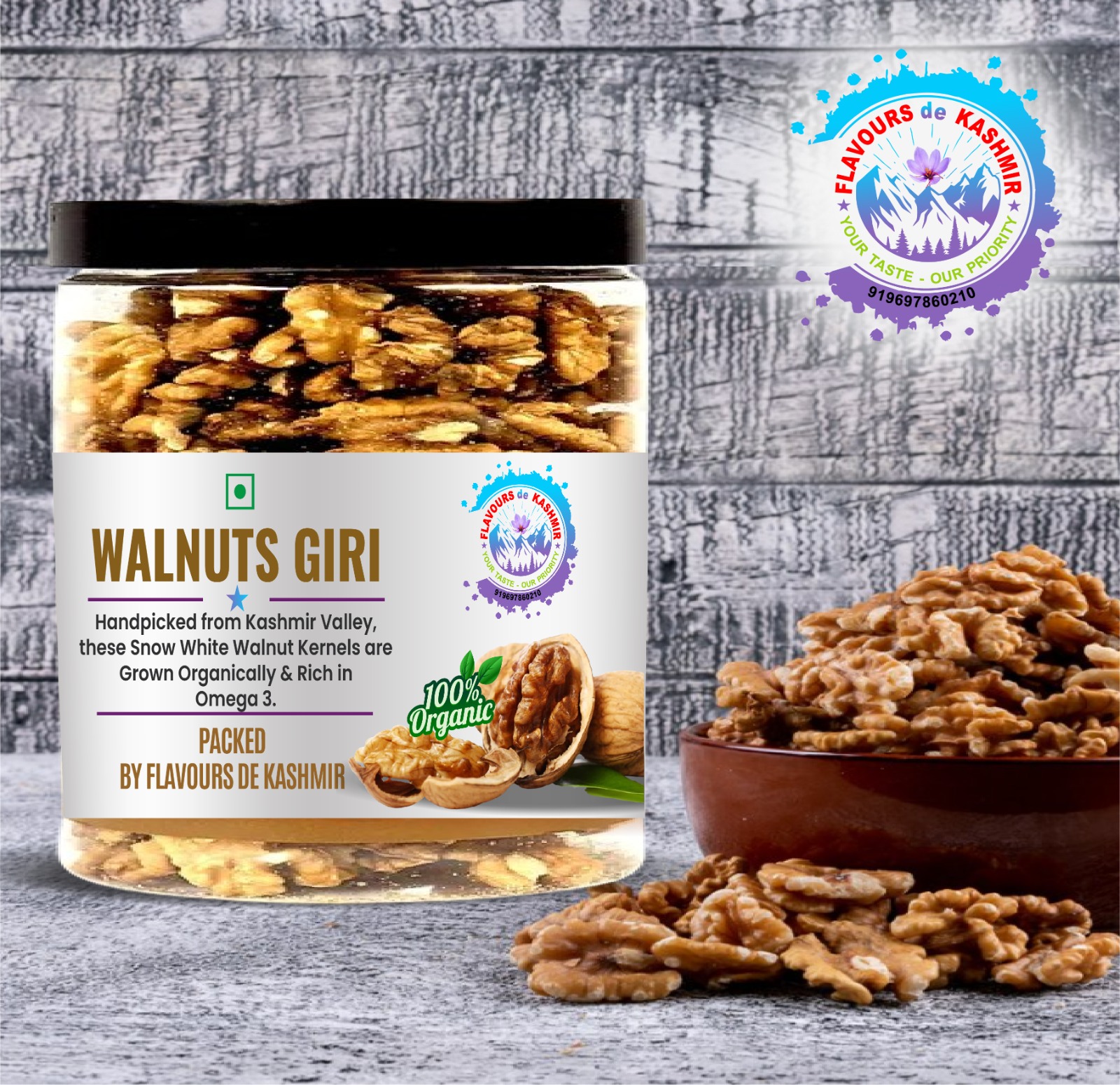 Kashmiri Walnuts Kernels Giri